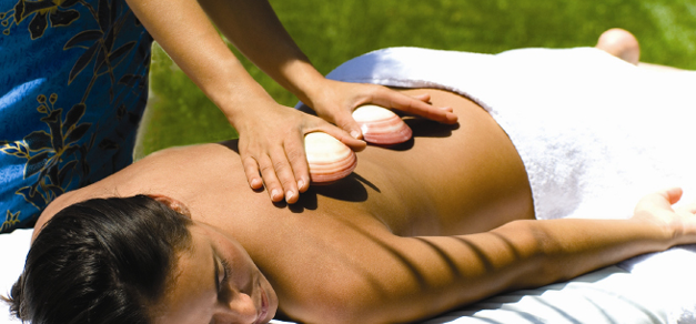 Lava Shell Massage 55min - Includes 2 hour spa access