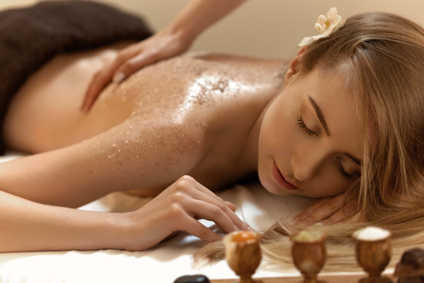 Elemis Frangipani Salt Scrub and Back Massage