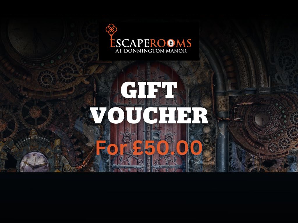 £50 Escape Rooms Games Gift Voucher