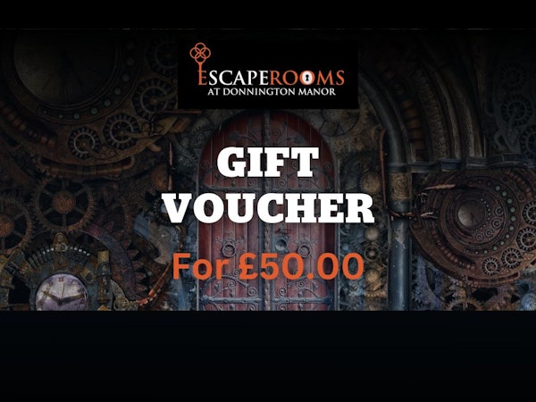 £50 Escape Rooms Games Gift Voucher