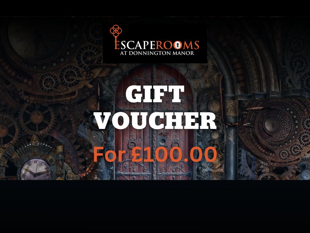 £100 Escape Rooms Games Gift Voucher