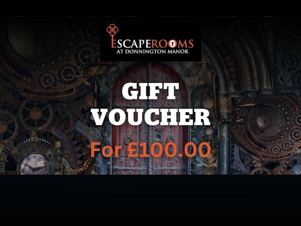 £100 Escape Rooms Games Gift Voucher