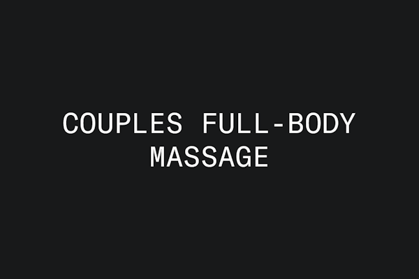 Couples Full-Body Massage