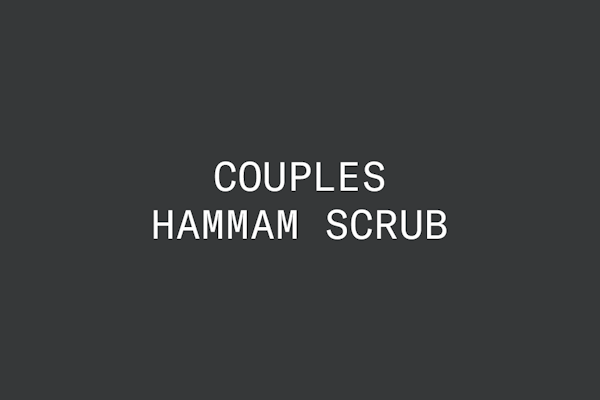 Couples Hammam Scrub
