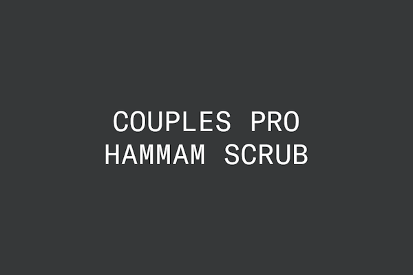 Couples Pro Hammam Scrub