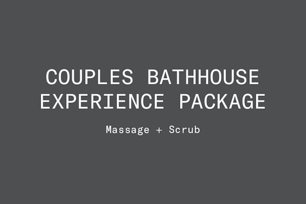 Couples Bathhouse Experience