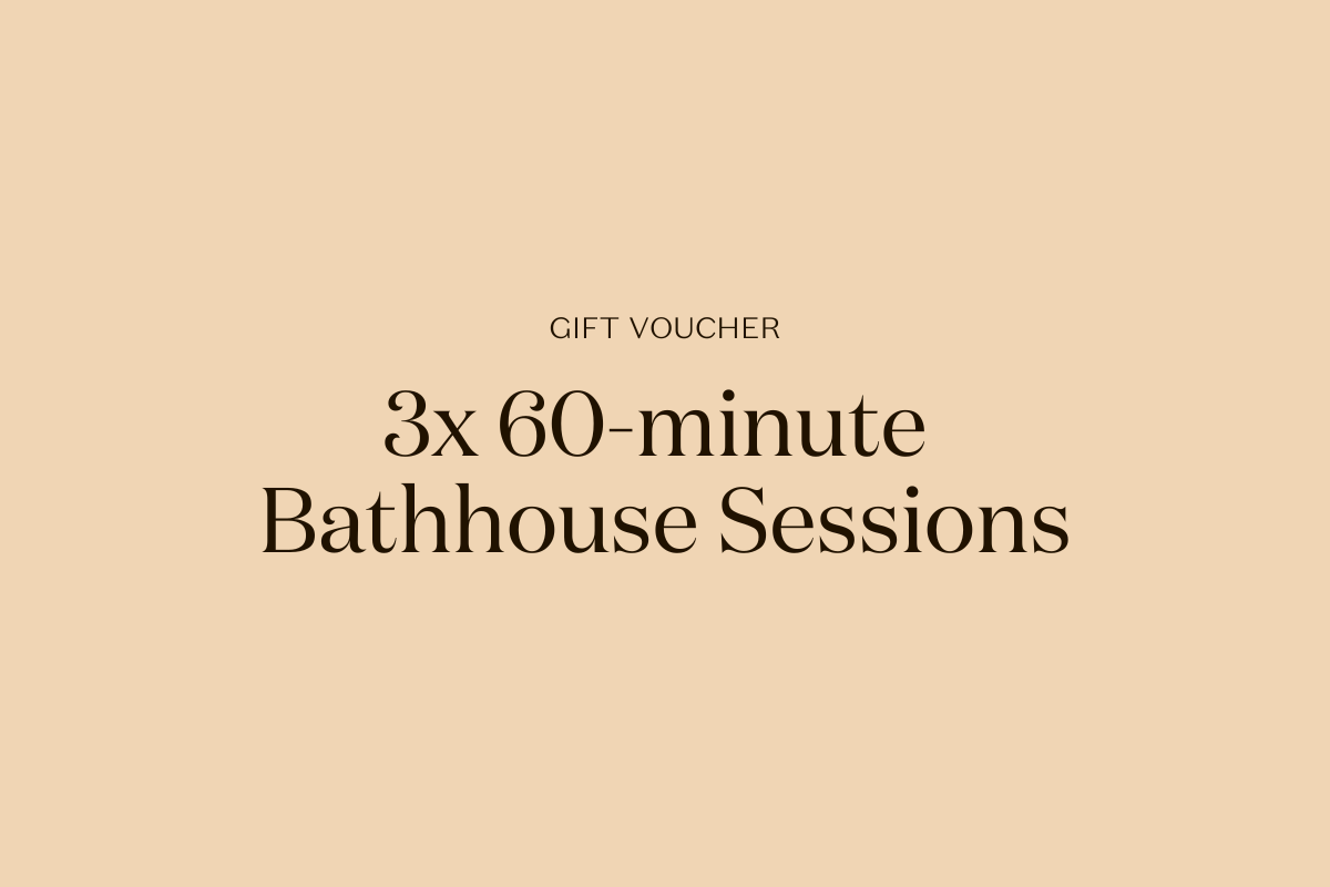 Gift | 3x 60-minute Bathhouse Session Bundle