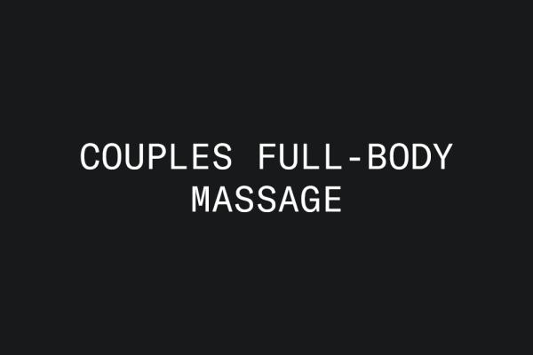 Couples Full-Body Massage