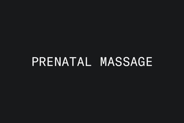 Prenatal Massage