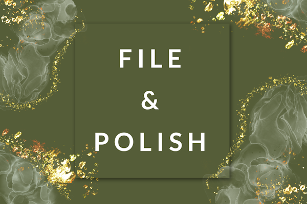 File and Polish hands