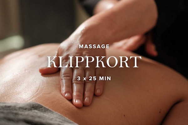 Klippkort Massage | 3 x 25 min