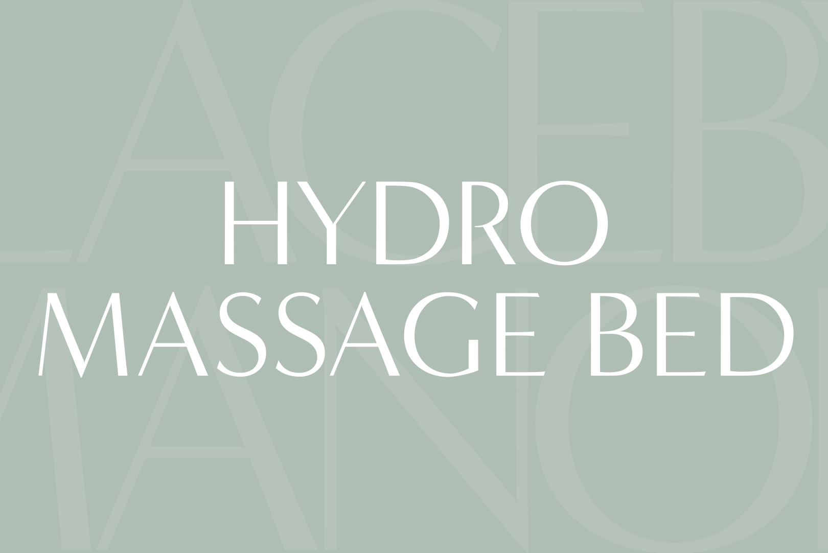 Hydro Massage Bed