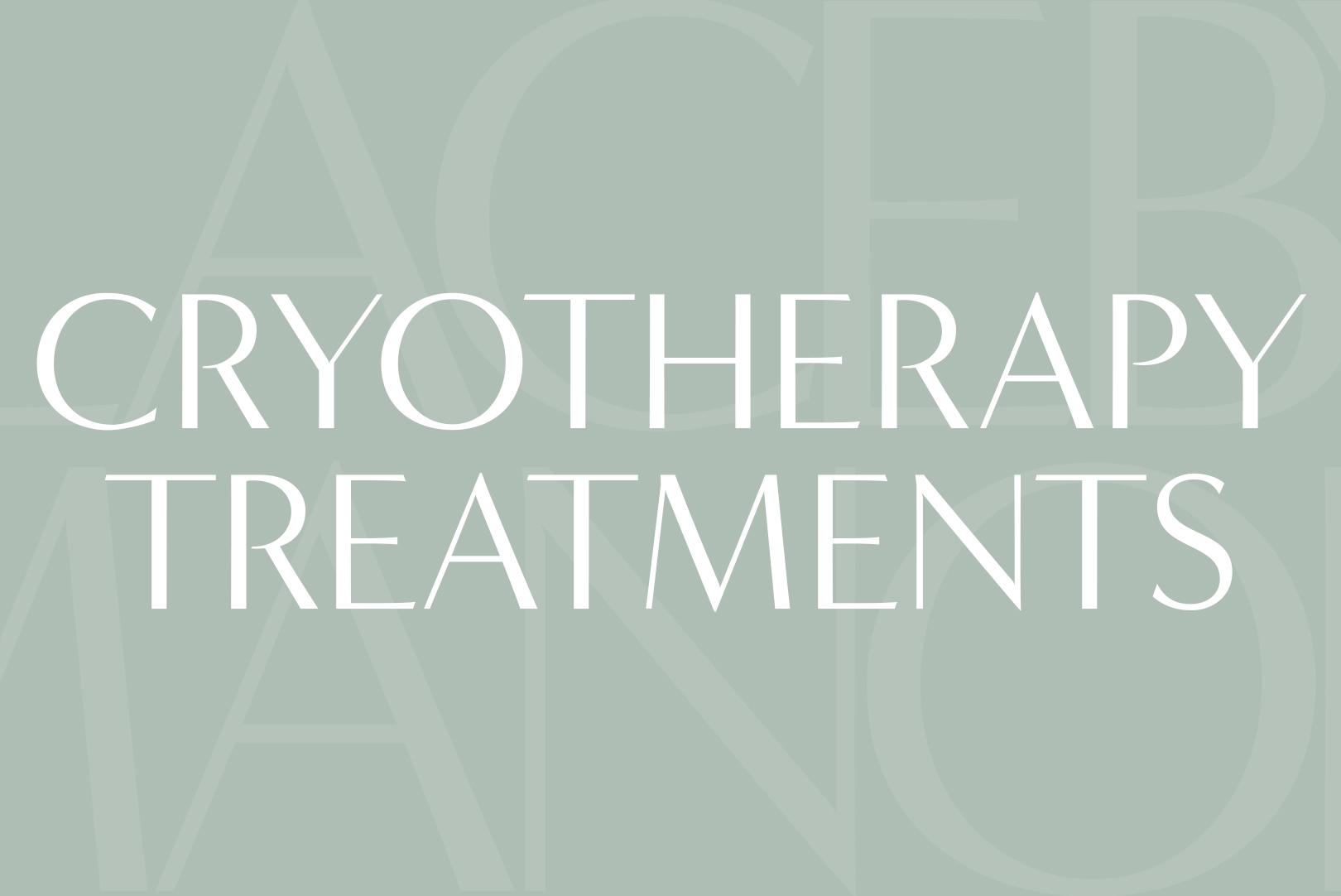 Book a Cryo Treatment