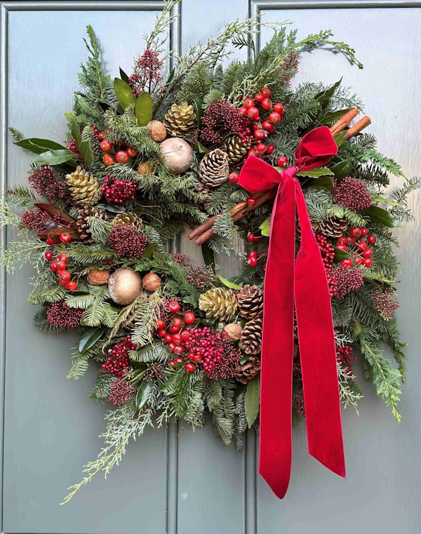 Re-Create: Christmas wreath making at Lime Wood