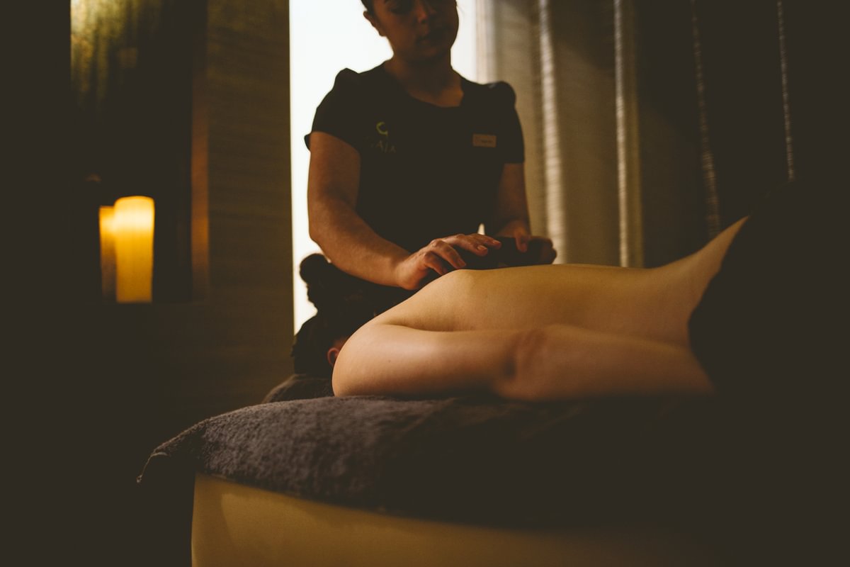 Gaia Hot Stone Massage | Back, Neck & Shoulder | 45 Min | Monday - Friday