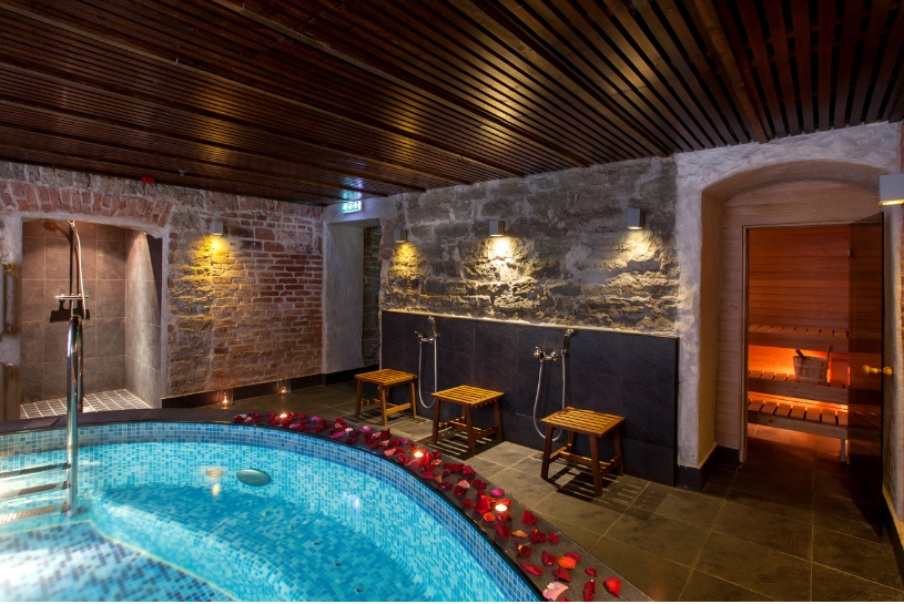 Sauna romance for two