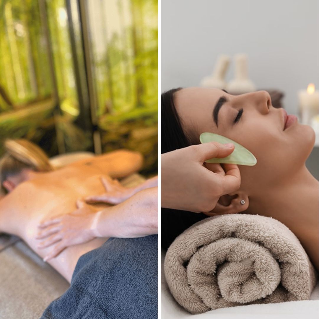 Deep Tissue Meditation Massage + Gua Sha Face, Neck and Scalp Massage