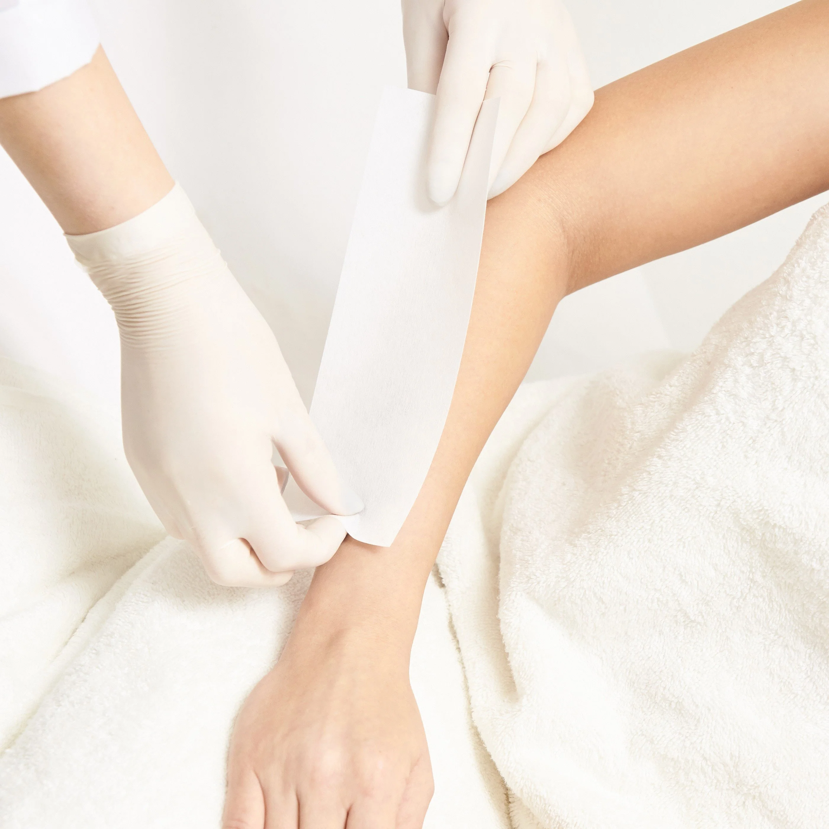 Forearm waxing