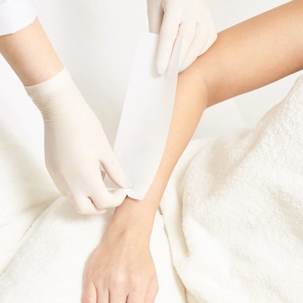 Forearm waxing
