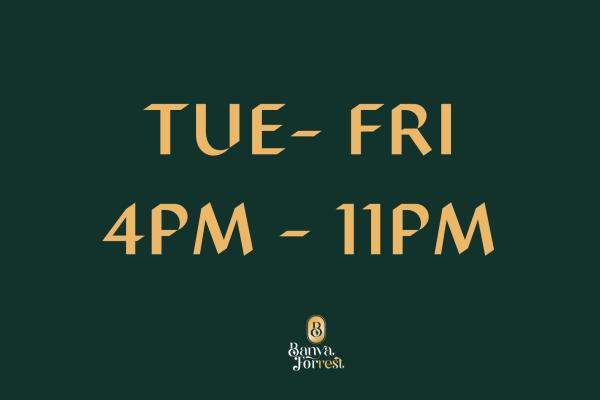 TUESDAY TO FRIDAY ENTRY (4PM - 11PM)