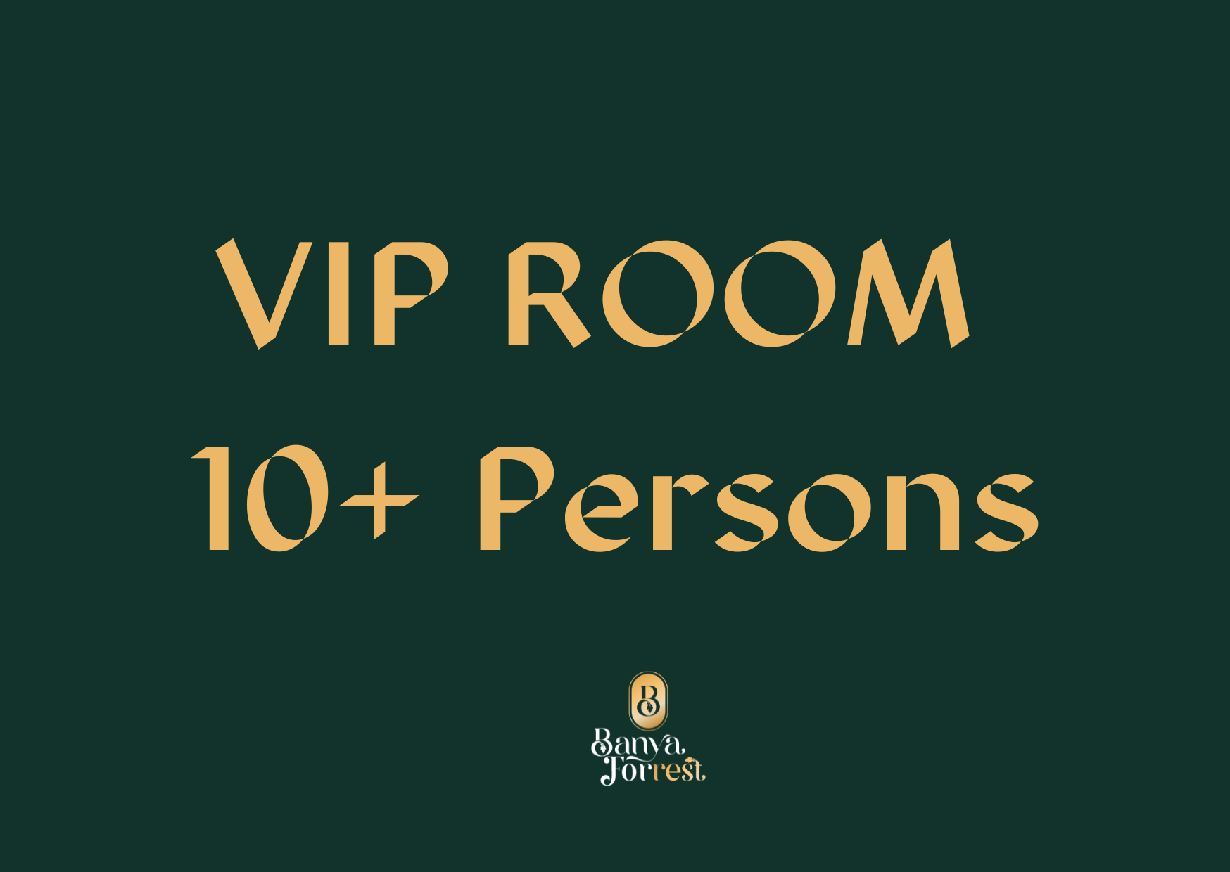 VIP ROOM- 10+ Persons